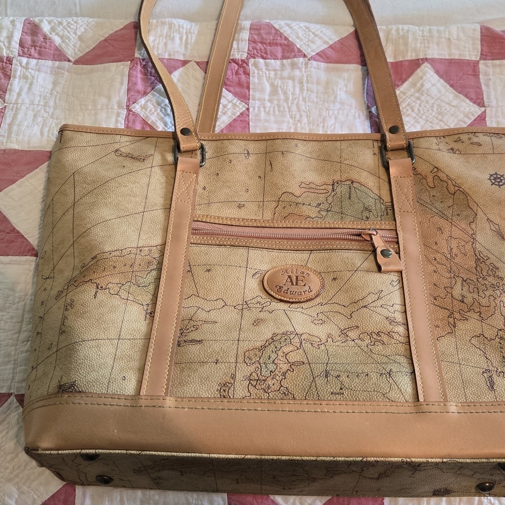 Allan Edward Geo Print Tote Bag